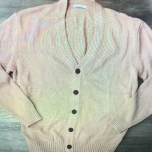 Peach Button-Up Cardigan